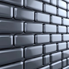 Fototapeta premium Abstract metallic wall with a modern, minimalist design.