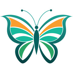 Butterfly logo vector illustration