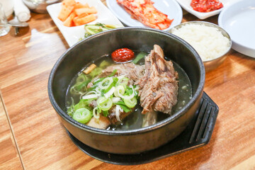 korean food. Short Rib Soup. galbitang