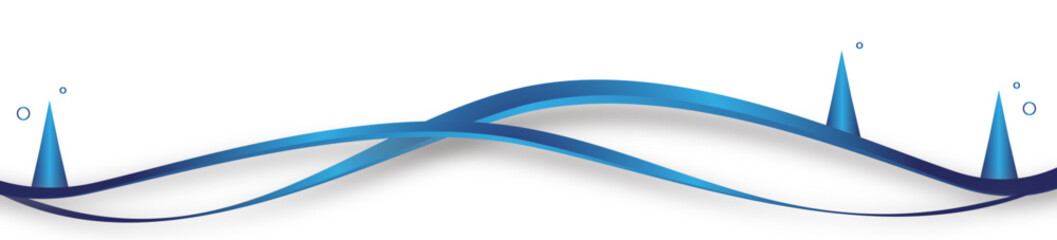 Blau Band Sterne Welle Weihnachten Background Welle linien