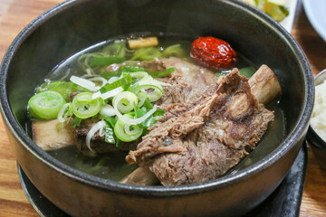 korean food. Short Rib Soup. galbitang