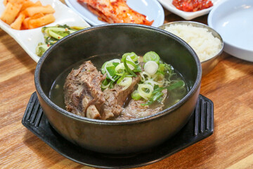korean food. Short Rib Soup. galbitang
