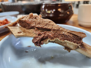 korean food. Short Rib Soup. galbitang