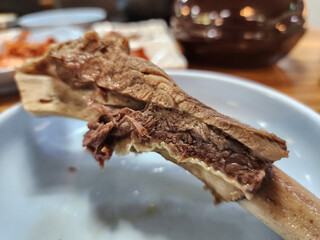 korean food. Short Rib Soup. galbitang