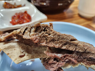 korean food. Short Rib Soup. galbitang