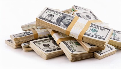 Naklejka premium stack of dollars