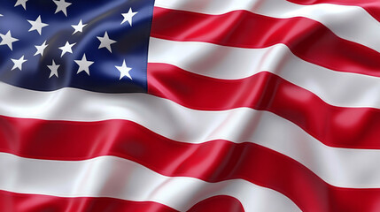 Fototapeta premium American symbol of Independence Day 4th of July, democracy and patriotism. American flag, elections.