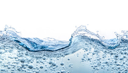 Dynamic Blue Water Splash - Clean and Refreshing Fluid Motion