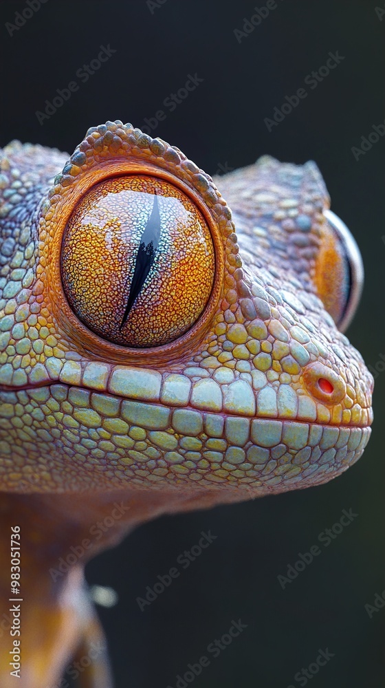 Canvas Prints Close-Up of a Gecko's Eye: Stunning Detail and Texture