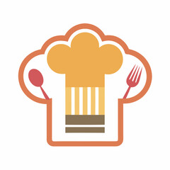 Culinary Essentials: The Art of Cutlery and Chef’s Cap Illustrator Artwork