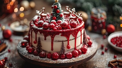 Christmas Cake Decoration
