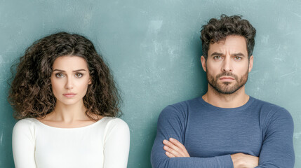 Relationship Crisis A Visual Representation of Couple's Struggles Depicting emotional distance unresolved tensions and the challenges of communication symbolizing common relationship and partnership