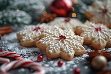 Snowflake Cookies, Christmas Delights