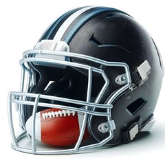 Naklejka premium american football helmet isolated on white background 