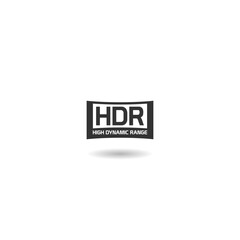 HDR Icon. Premium Quality Isolated High Dynamic Range with shadow