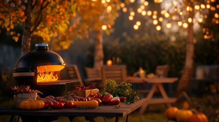 Themed Autumn Party Setup