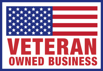 Veteran Owned Business, Veterans Day, American Flag, Military, Patriotic, Vector, SVG