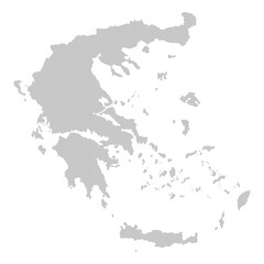Greece map with dotted pattern vector illustration
