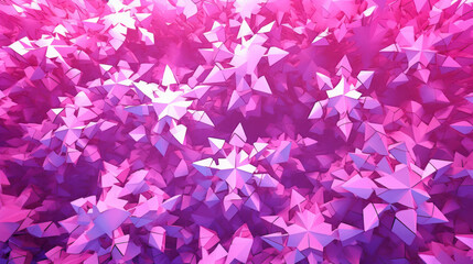 Fototapeta premium Illustration of snowflakes on a vivid magenta background