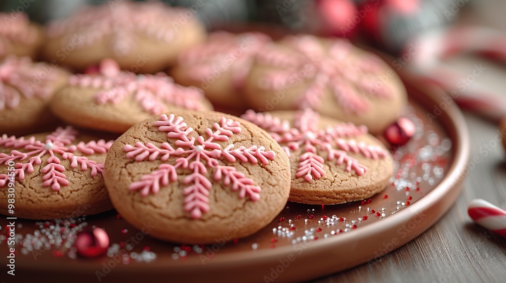 Poster christmas gingerbread cookies