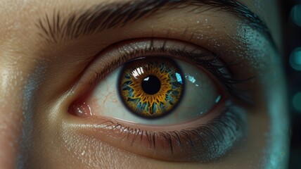 Fototapeta premium close up of a eye