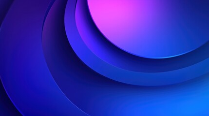 Fototapeta premium Abstract Gradient Background with Overlapping Circular Layers in Blue and Purple Tones