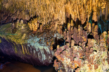 Stalactites in Dragons Cave, Kastoria