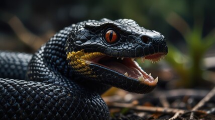 Fototapeta premium close up of a snake