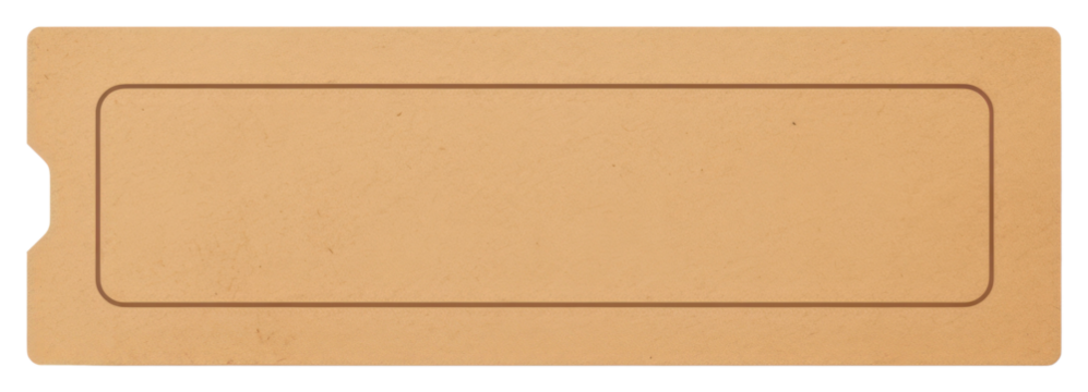 PNG Blank brown ticket illustration