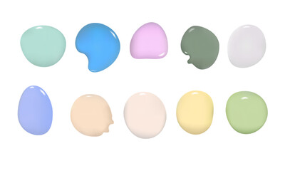 3D paint color samples 