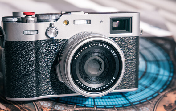 Berlin, Germany: Fujifilm x100 vi vintage looking photo camera