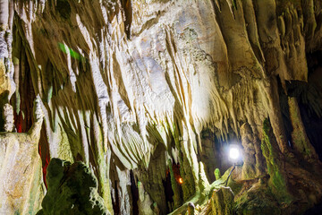 Stalactites in Dragons Cave, Kastoria