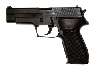 Handgun isolated on white background