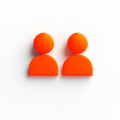 icon of a person, business role, on a white background