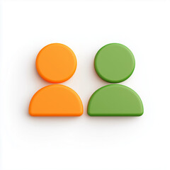 icon of a person, business role, on a white background