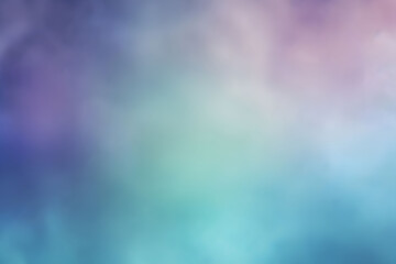 Blurred purple and blue gradient background. Portrait backdrop for studio. Empty vintage wall.