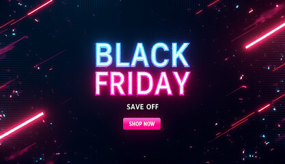 Obraz premium Black Friday banner