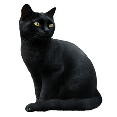 Black Cat Halloween - Scary Black Cat