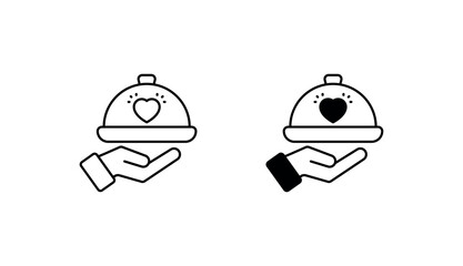 Cloche icon design with white background stock illustration