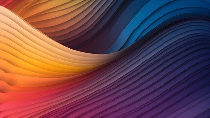 Obraz premium Abstract Colorful Curved Lines Background Design