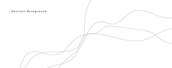 abstract vector grey wave lines on a white background