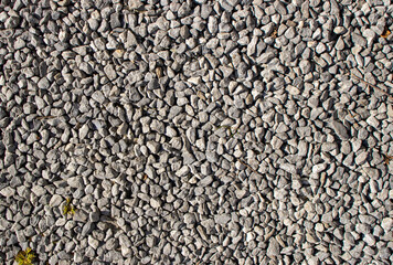 A close-up view of small gray gravel stones arranged in a scattered pattern, showcasing texture and natural colors, ideal for backgrounds and design projects.