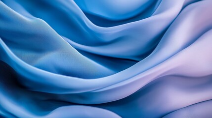 Obraz premium A tight shot of a blue-and-white fabric with prominent creases in the center