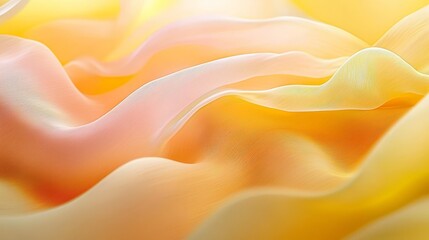 Fototapeta premium A tight shot of a yellow, pink, and white background featuring a wavy pattern on its left side