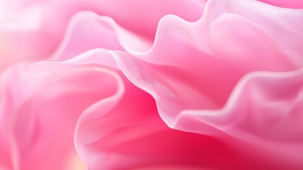 Obraz premium A tight shot of a pink bloom with indistinct petals in the backdrop