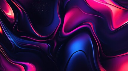 Obraz premium Abstract swirling patterns in vibrant colors creating a dynamic visual effect at night