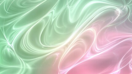 Obraz premium Soft swirls of pastel colors create a calming abstract background resembling waves of light and movement in a serene environment