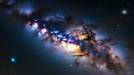 Fototapeta premium cosmic background, cosmic background, Milky Way, cosmic sky, dreamy universe, cosmic copy space, Milky Way landscape, night sky landscape, dreamy galaxy background, night sky landscape, night sky spac