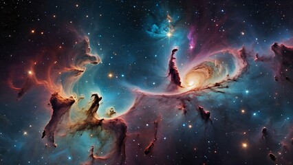 Obraz premium Space scenery, space background