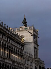 Dramatic and Beautiful Evening Sky Over the Historic Architectural Wonders